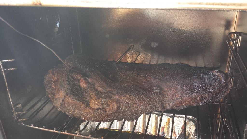Brisket in Electric Smoker, fat up or down? TexAgs