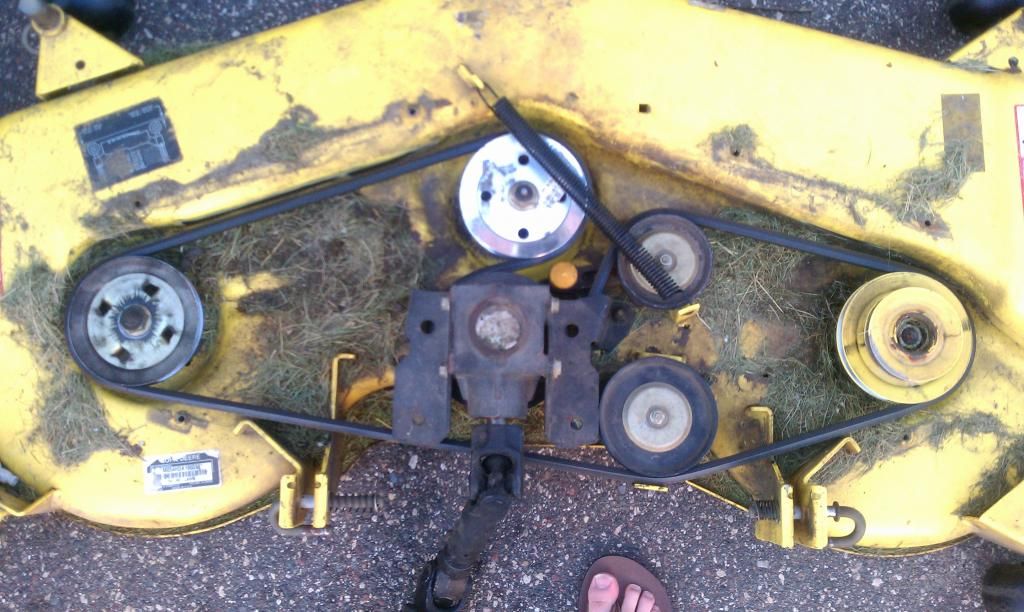 Deere 425 54" Deck Belt wont tighten My Tractor Forum