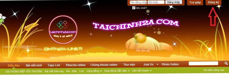 Đăng ký thành viên diễn đàn taichinh2a.com - www.TAICHINH2A.COM