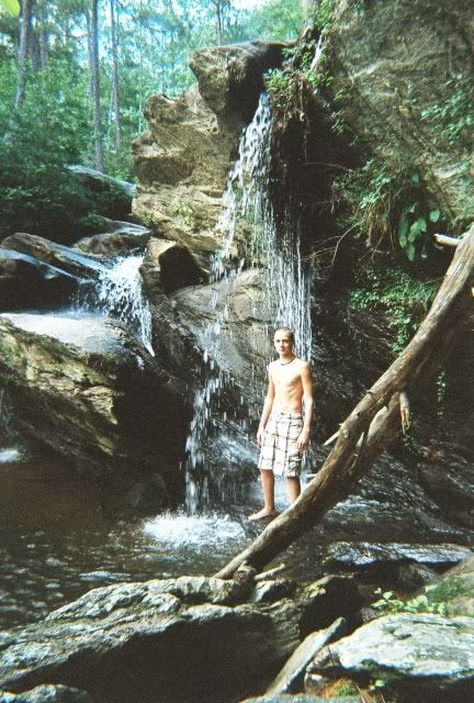 LM at Cheaha Falls, Alabama photo CheahaFallsLarry2011.jpg
