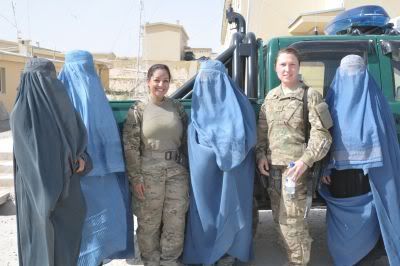 US Soldiers with Afghan Police women, 2011 photo ZabulProvAfghanistanFemaleAfghanpoliceWengagementteam1.jpg