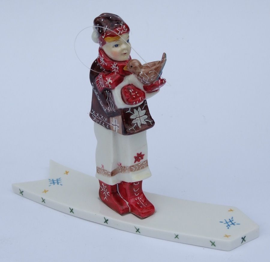Villeroy & Boch Scandinavian Children Boy with Dove Christmas