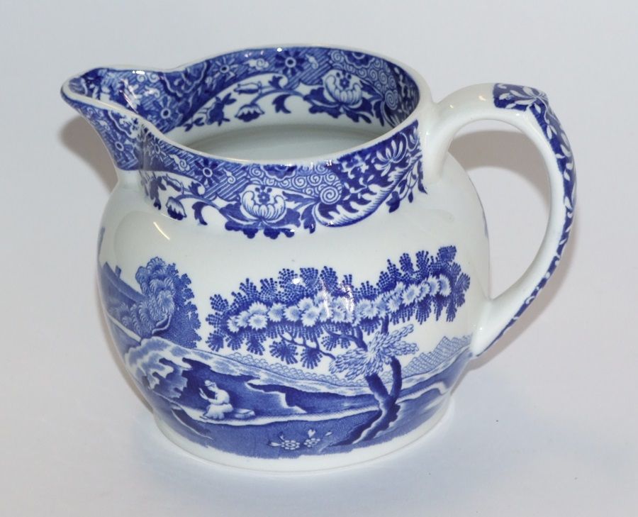 Spode Italian Blue & White 3.25" Milk Jug