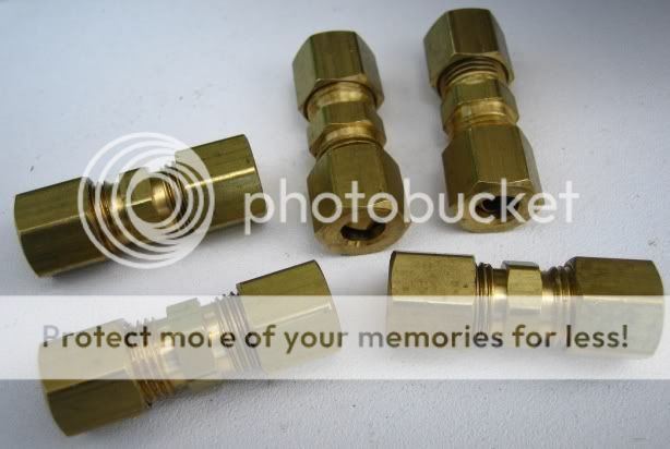 brass union 1 4 tube size qty 5 unions compression brass fittings 152 