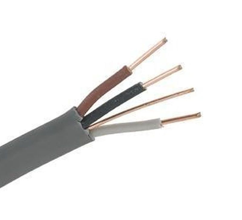 3 Core & Earth 1.0mm Electrical Cable Grey 6243YH : Order by the Metre