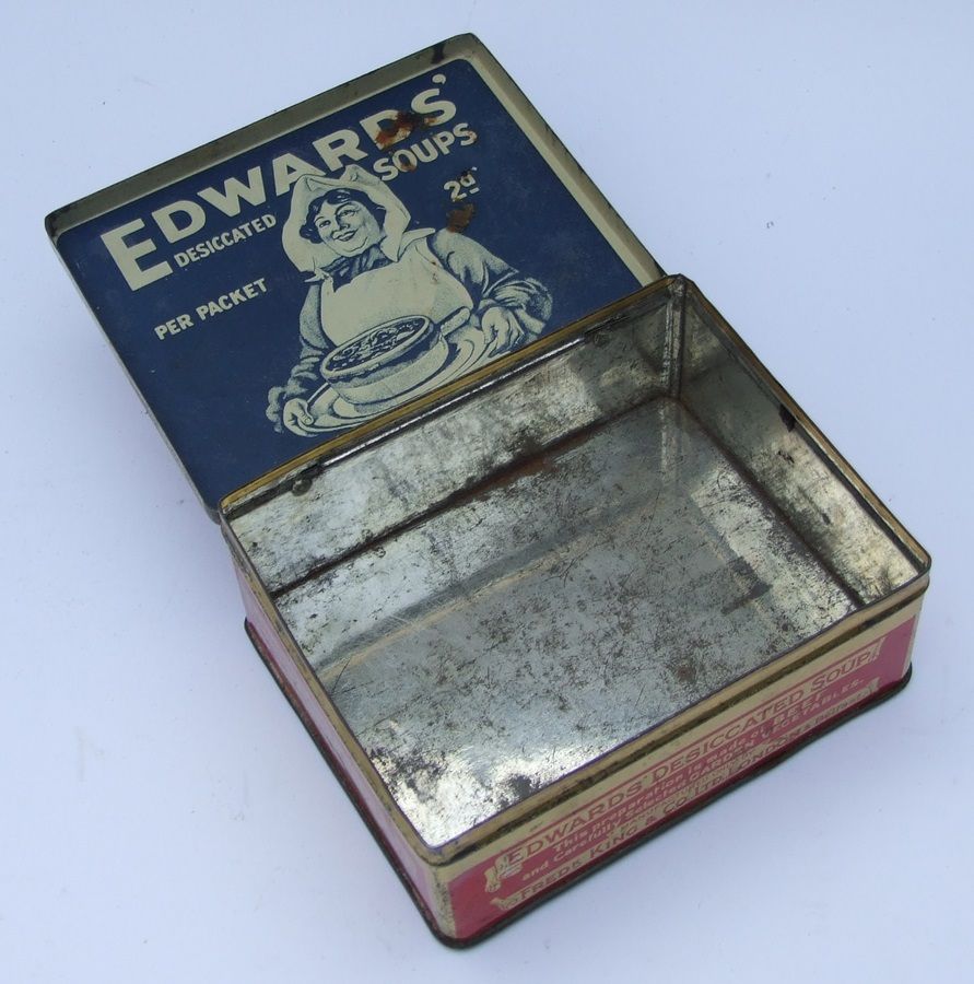 Vintage Edwards Desiccated Soup Tin | eBay