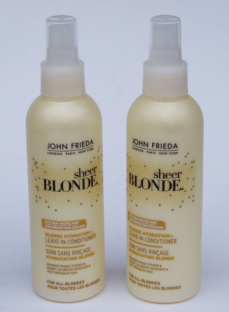 2 x 200ml John Frieda Sheer Blonde Blonde Hydration LeaveIn Hair